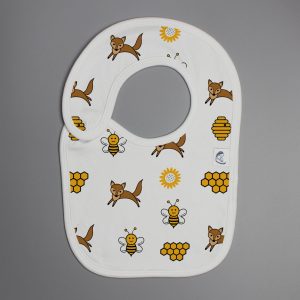 Happy Bees reversible bib-imababywear