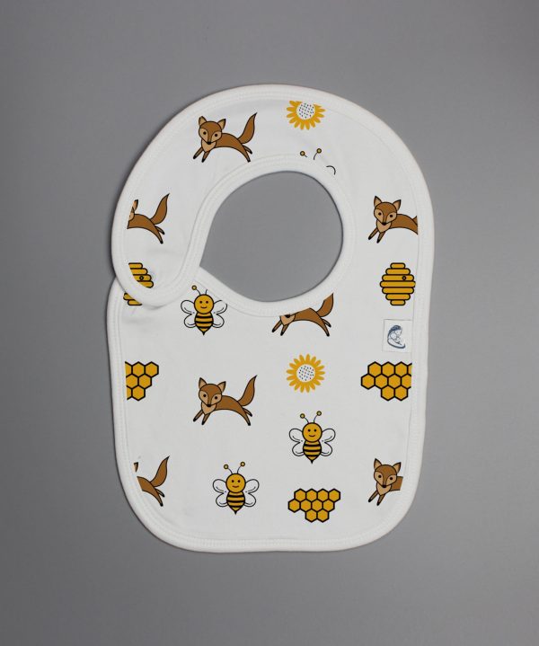 Happy Bees reversible bib-imababywear