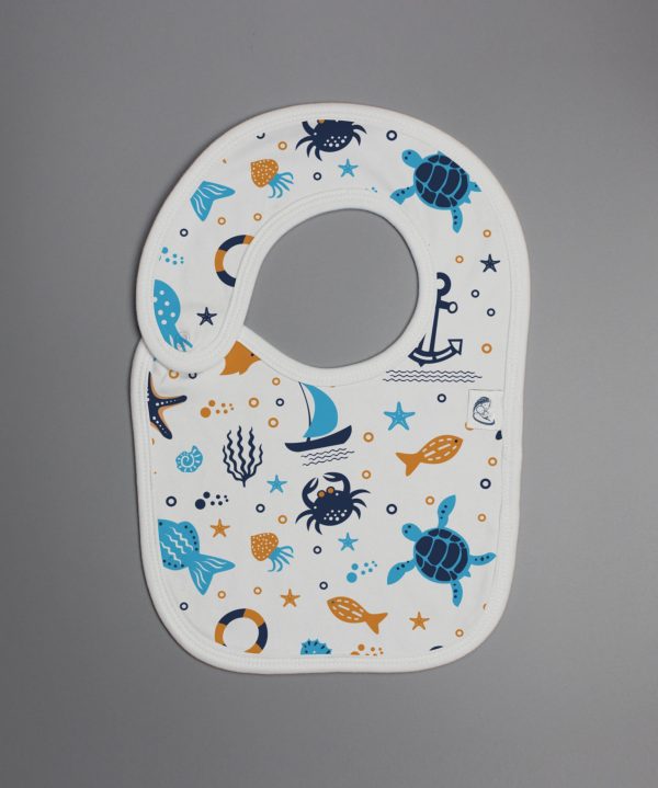 Marine Life reversible bib-imababywear