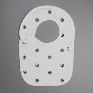 Snow Flakes reversible bib-imababywear