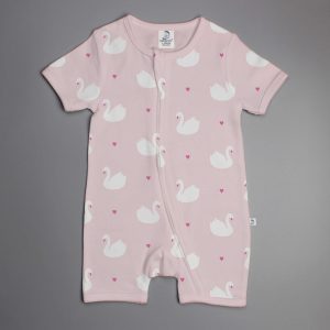 Geese Love short sleeve zipsuit-imababywear