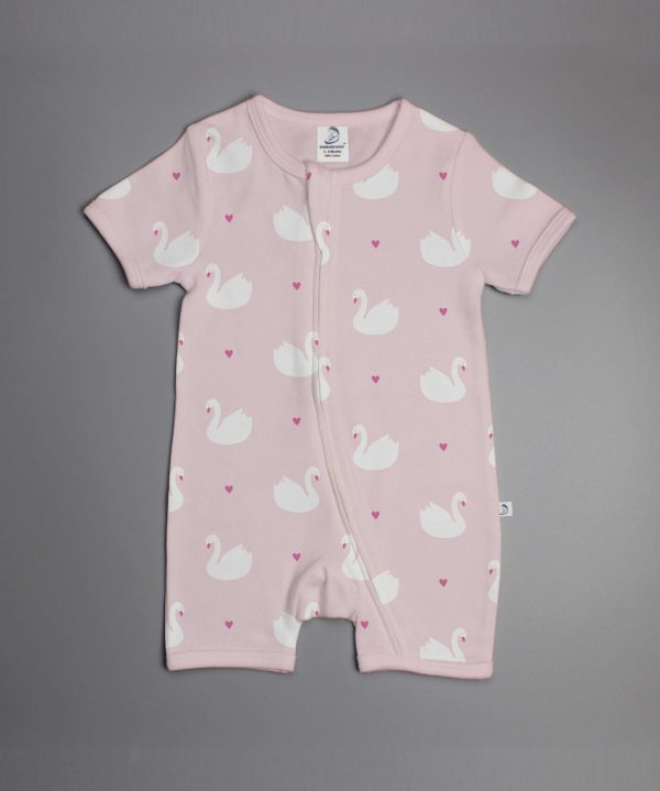 Geese Love short sleeve zipsuit-imababywear