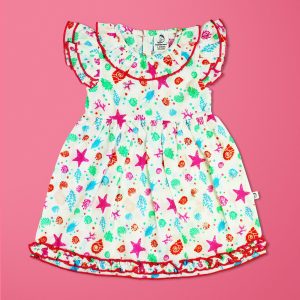 Marine Kingdom Frill Gown-imababywear